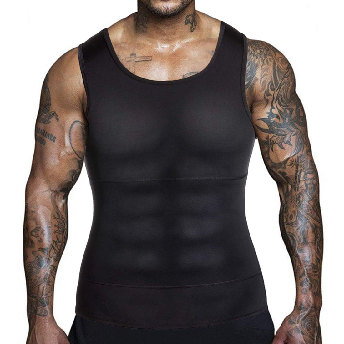 men's body shaping compression shirt