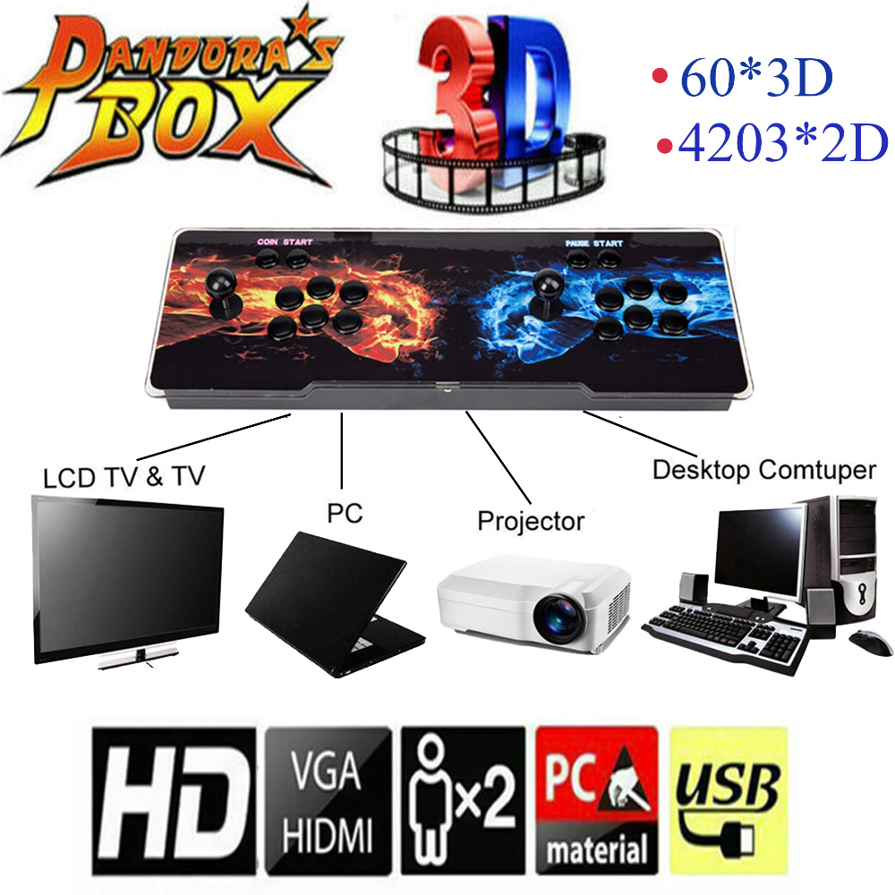  Arcade Game Console Pandora s Box 20s 4263 in 1 2D 3D Retro Games Dual 