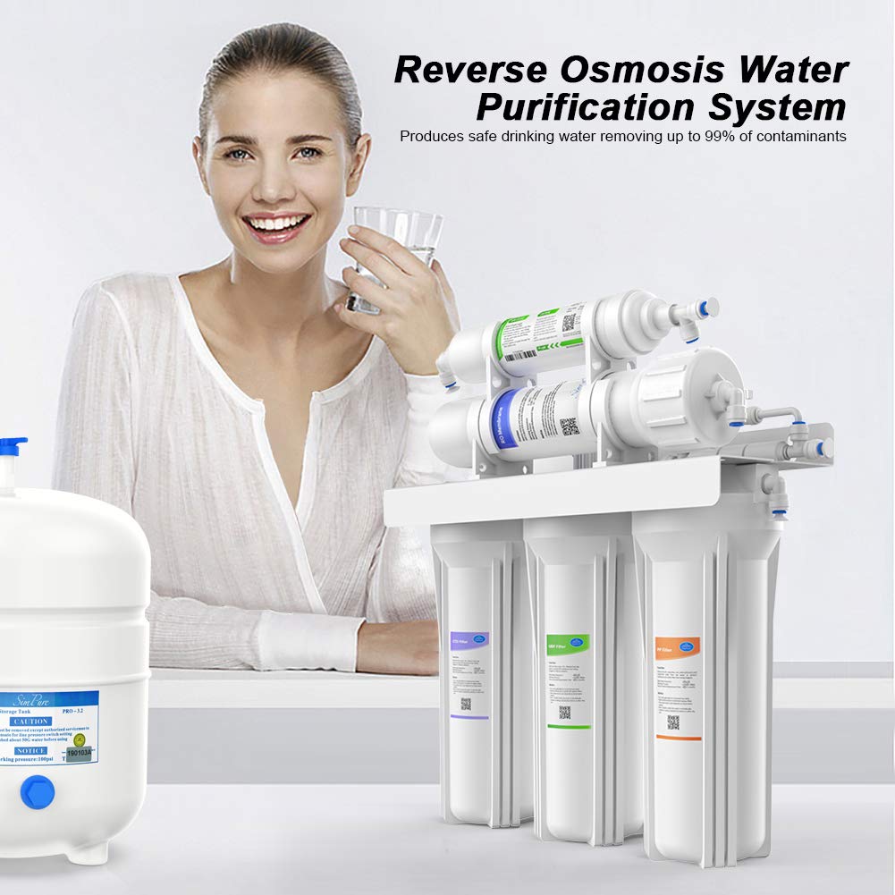 Simpure 5Stage Water Filter Reverse Osmosis System 75 Gallon w/6Month