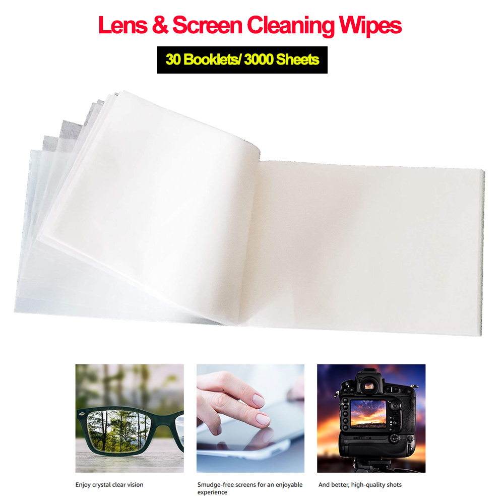 Ultrasoft Microscope&Camera Lens Cleaning Paper Wipes,30Booklets