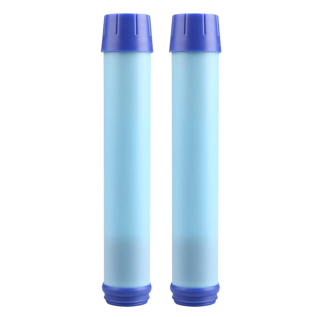 Bottle w/Filter Straw Sports Water Puifier BPA Free Leakproof 3-Stage w/Campass