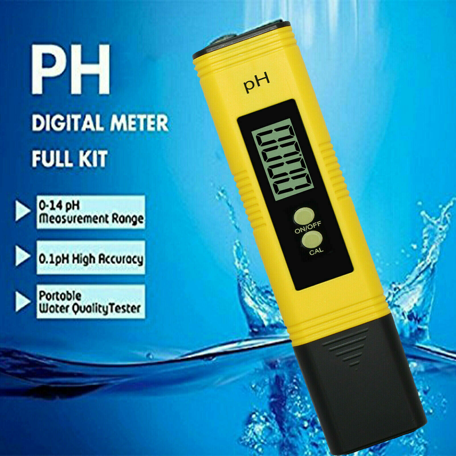 Electric Digital PH Meter Tester Pocket Water Hydroponics Pen Aquarium ...