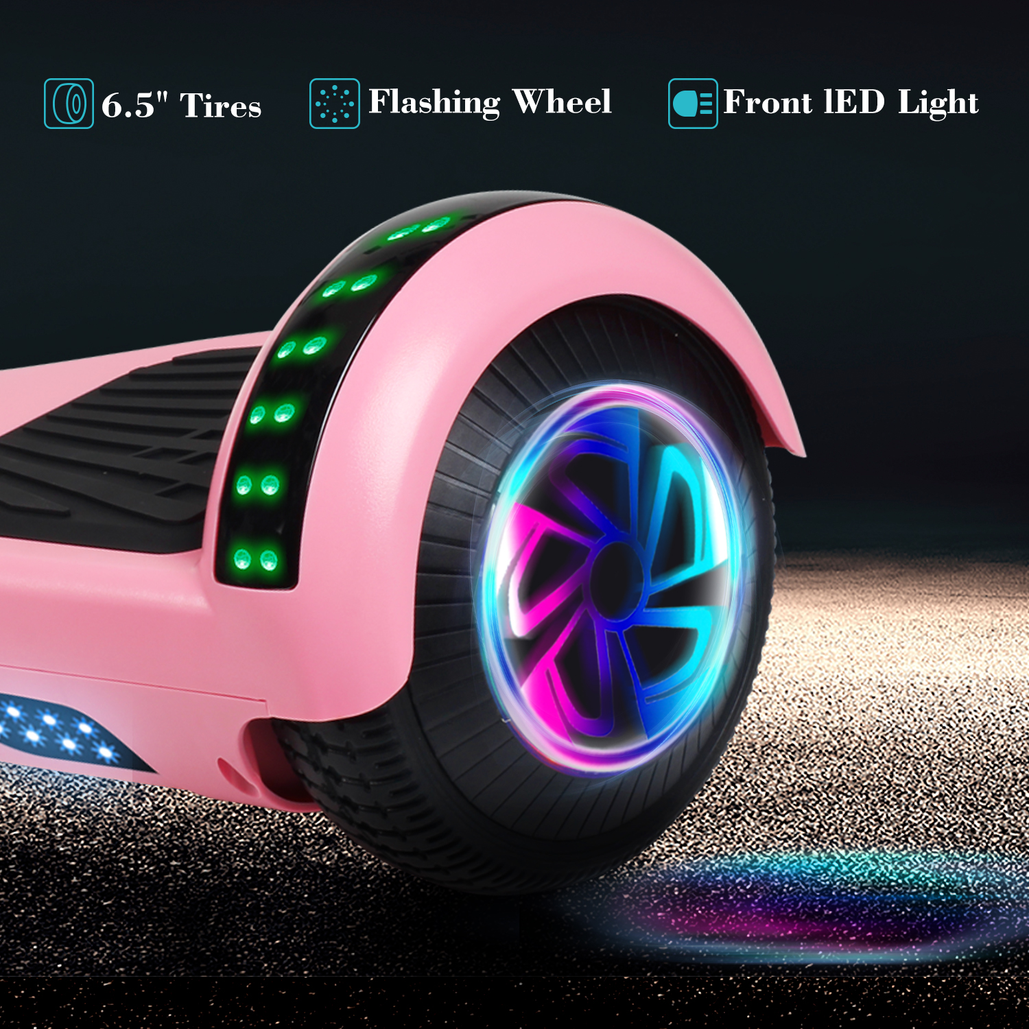Hoverboard Electric Scooter Bluetooth Self Balance Board LED Wheels Lights nobag 