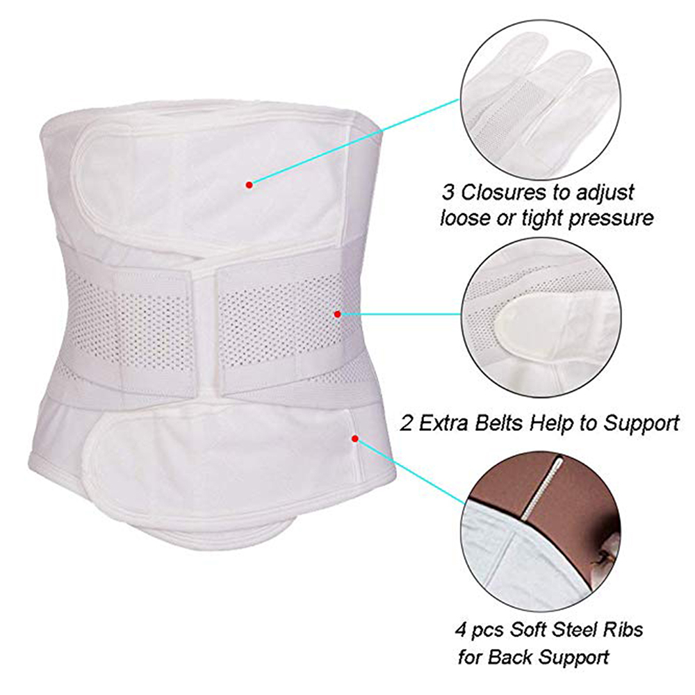 JITIFI Women's Postpartum Waist Trainer Belt Body Shaper Belly Wrap  Compression Band Beige at  Women's Clothing store