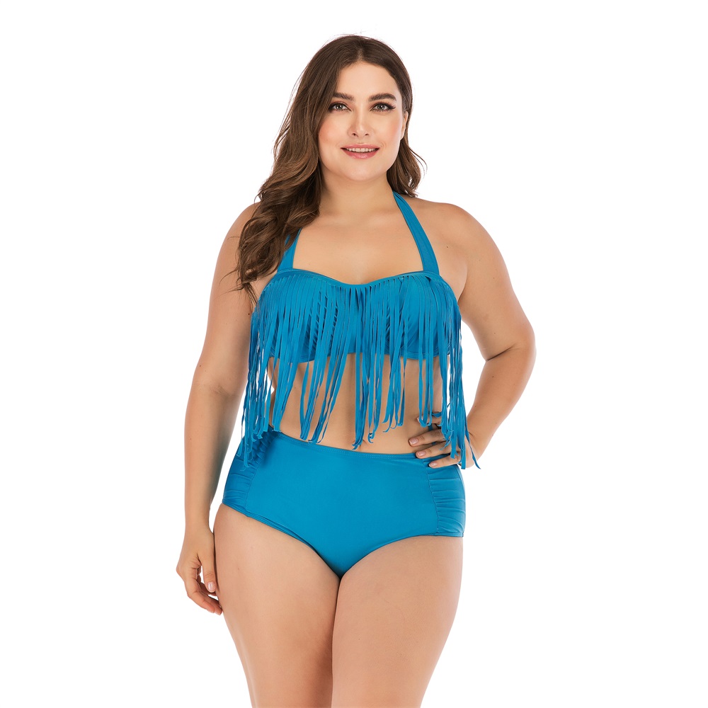 Plus size sale halter top swimwear