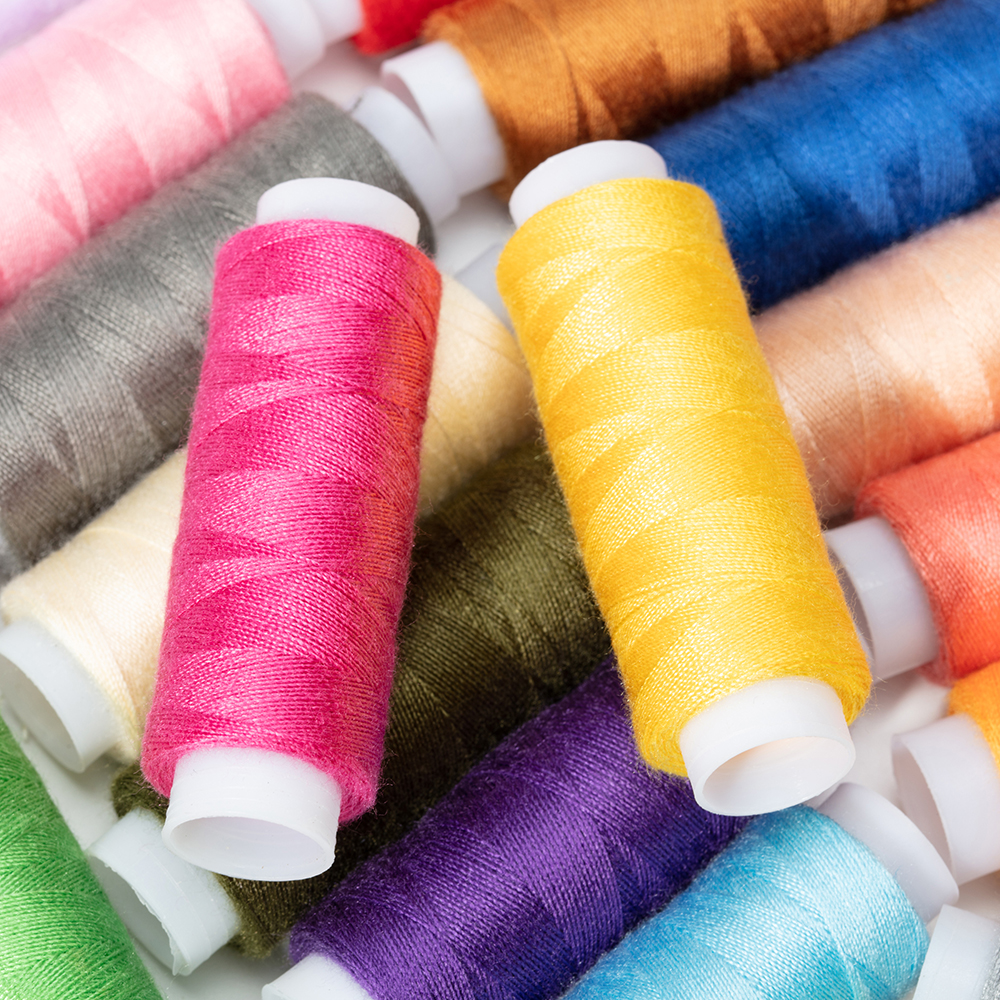US Household 24 Spool Sewing Thread Polyester Assorted Color 200 Yards