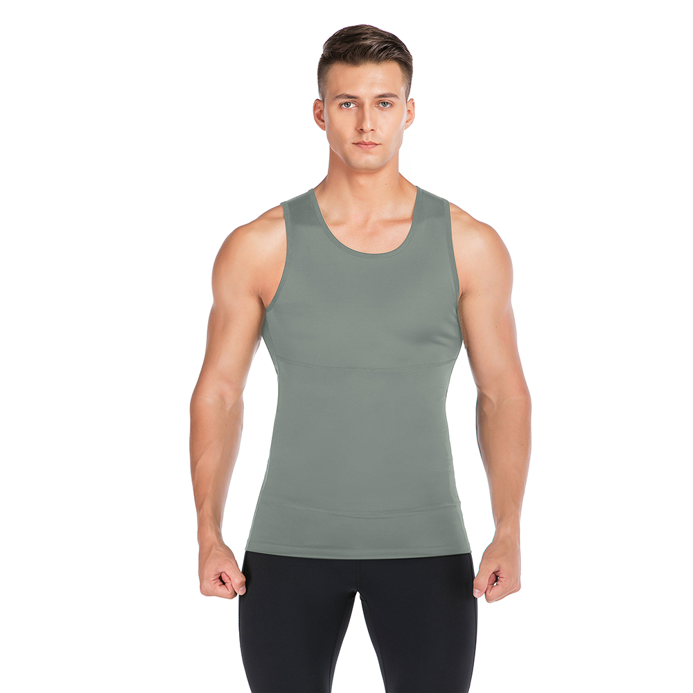 Men‘s Slimming Body Shaper Vest Compression Abs Abdomen Slim Tank Top ...