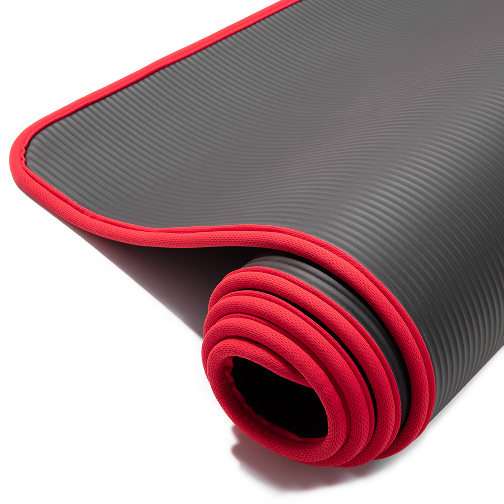 Yoga Mats 0.375 inch (10mm) Thick Exercise Gym Mat Non Slip With Carry  Straps US