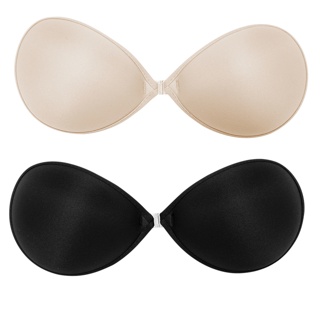 Adjust STRAPLESS BACKLESS Invisible BRA Push Up Silicone Lingeries