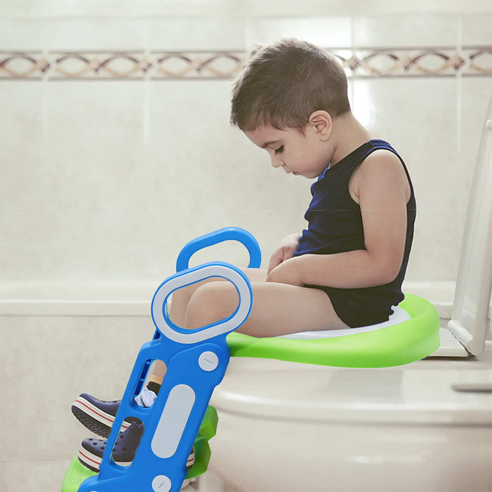 Children Potty Training Seat Toilet Chair with Step Stool Ladder Child ...