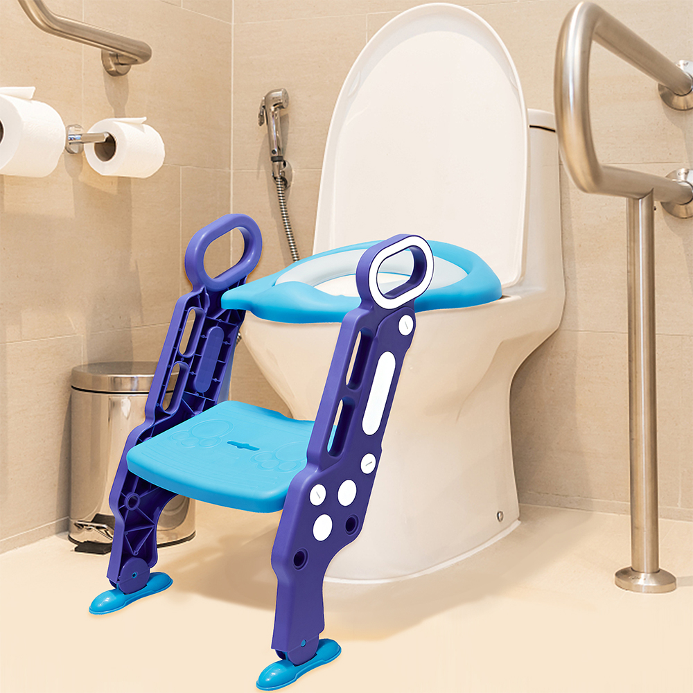 Children Potty Training Seat Toilet Chair with Step Stool Ladder Child ...