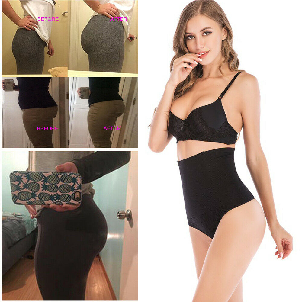 US Lady Tummy Control Weight Loss High Waist Underwear Body Shaper