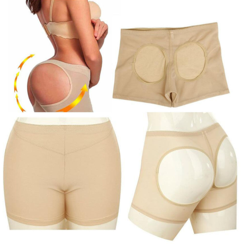 nsendm Female Underpants Adult Butt Pad Underwear Women Women's High  Waisted Belly Stripes Bump Color Lifting Buttocks Womens Silk Bikini  Panties(B