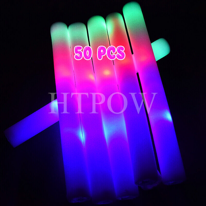 Led Foam Glow Sticks Have 3 Modes Of Flashing And Lighting - Temu