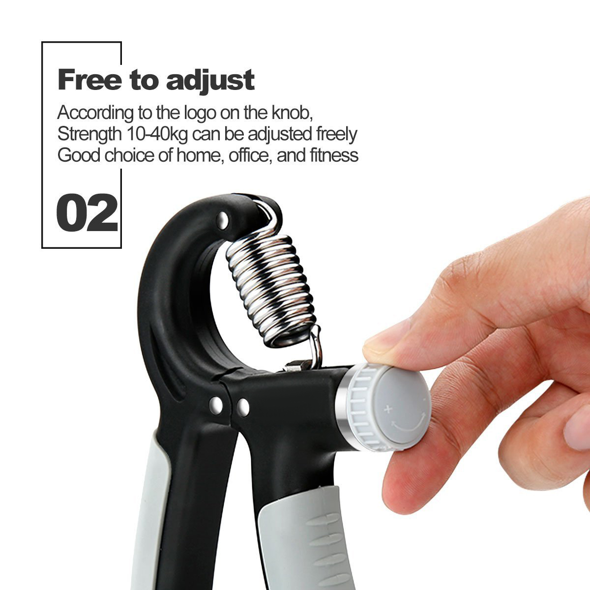 2 Pcs Hand Grips Strengthener Adjustable Resistance 2288 Lbs Exerciser